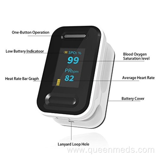 Fingertip Pulse Oximeter Blood Oxygen Saturation Monitor